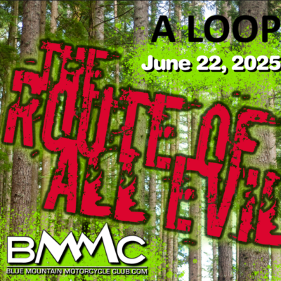 Route of All Evil Fun Ride - A LOOP RIDE ONLY