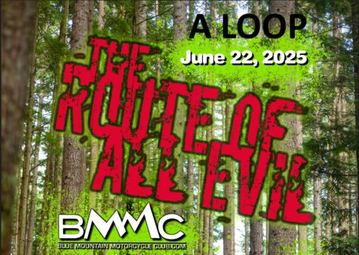 Route of All Evil Fun Ride - A LOOP RIDE ONLY